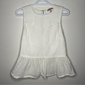 Juicy Couture Eyelet Peplum Top